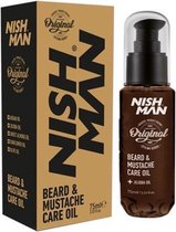 Nish Man- Beard & Mustache Care Oil | Baard en Snor Verzorgende Olie | Hair Care | 75 ml | Professional Beard Care