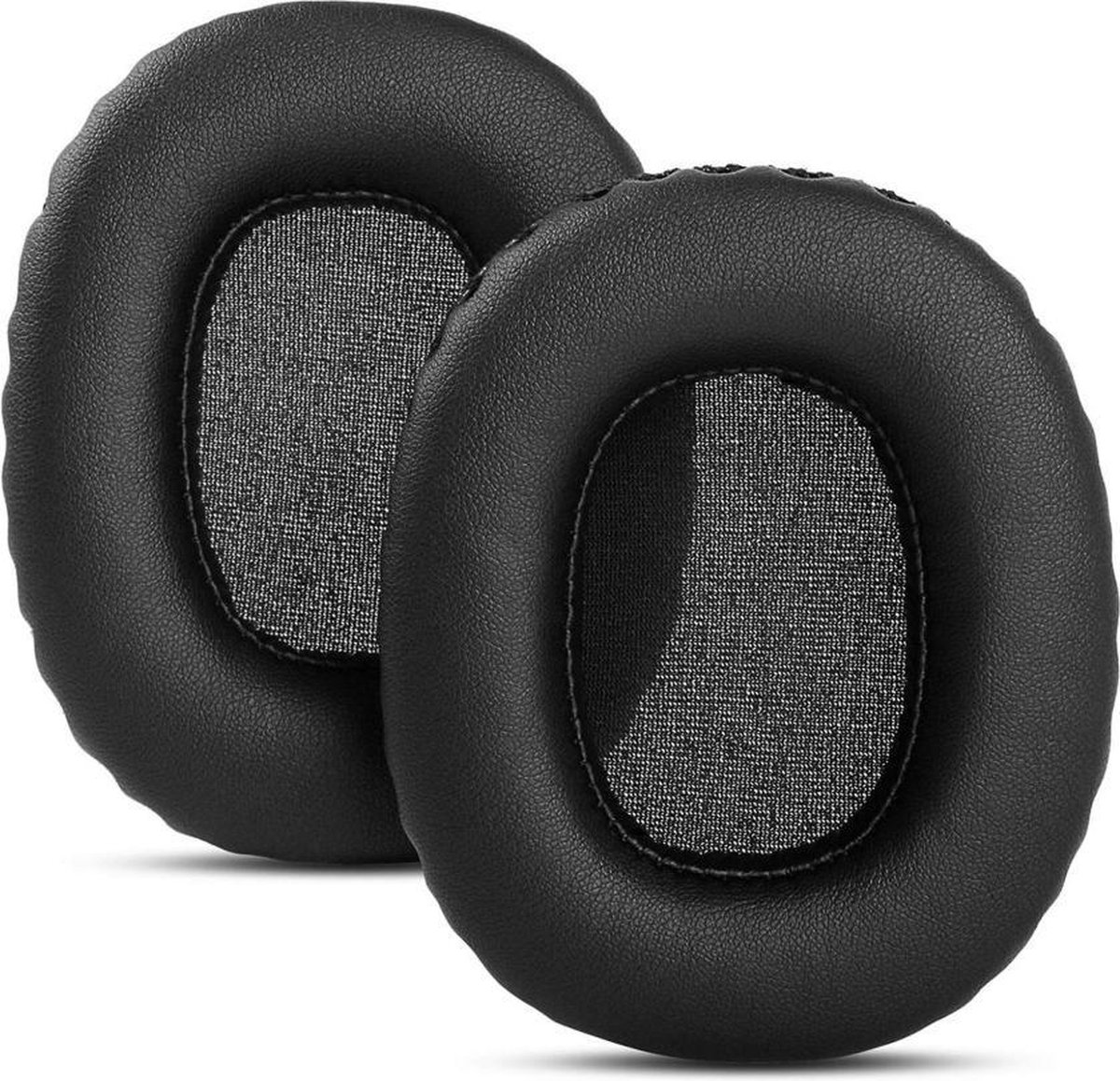Luxe Lederen Oorkussen Set Geschikt Voor Marshall Monitor I (1) - Vervangende Koptelefoon Earpads - Oor Kussens - Ear Pads - Oorkussens Met Memory Foam Binnenlaag - Zwart