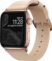 Nomad Strap - Modern Slim - geschikt voor Apple® Watch 41/40 mm - Natural - Gold