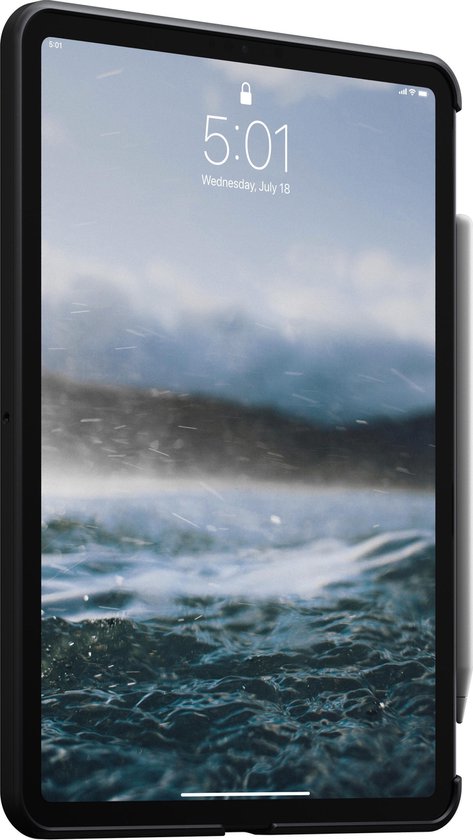 Coque de Protection Arrière en Cuir pour iPad Pro 11 (2020) - Noir