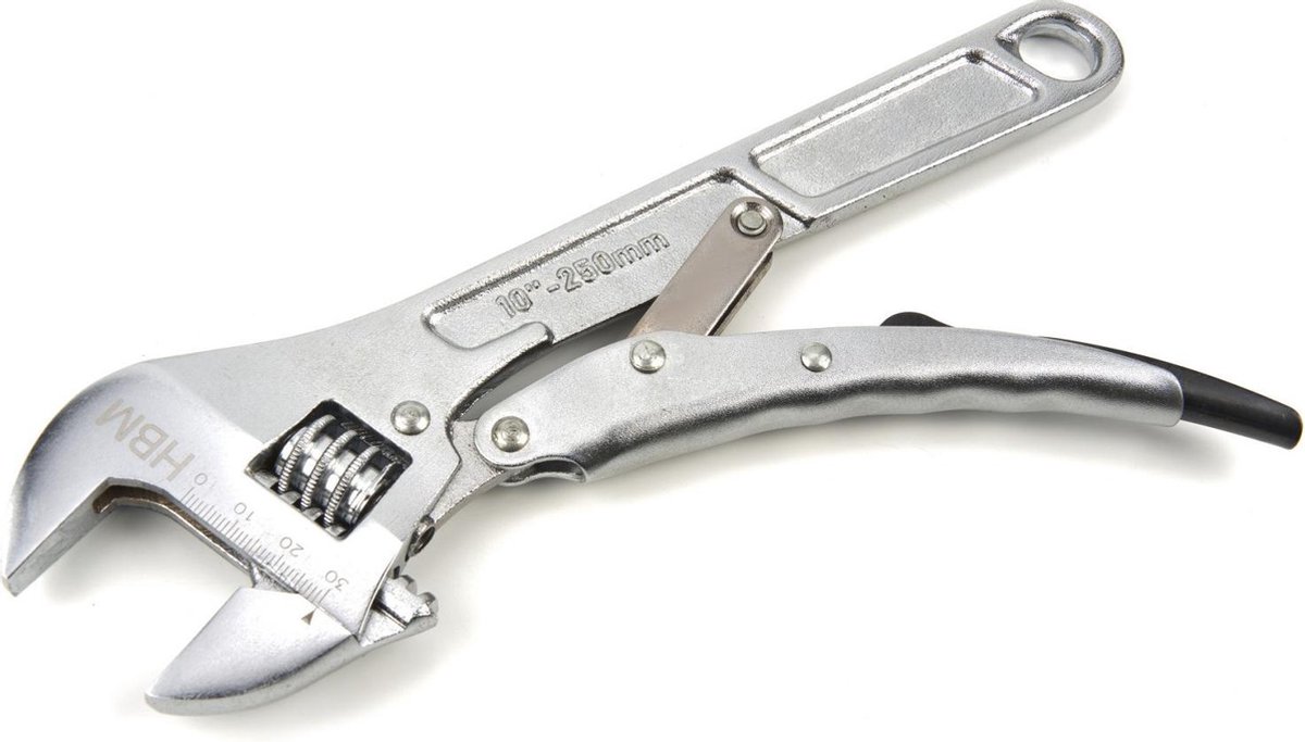 250 mm. Professionele Verstelbare Moersleutel Met Griptang Functie