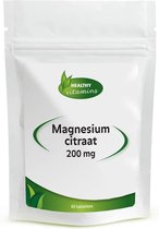 Magenesium Citraat - 200 mg - 60 tabletten ⟹ Vitaminesperpost.nl