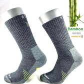 Bamboe Techno Werksokken - Multipack - 2 paar - Grey-Lemon 43/46