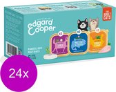24x Edgard & Cooper Kattenvoer Multipack Kabeljauw - Wild - Kalkoen 6 x 85 gr