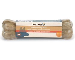 Beeztees gevuld kauwbot met bullepees - hondensnack - 1x 15cm