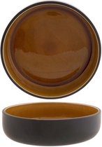 Tallina Bruin Diep Bord - Ø 16,3xh4,2cm