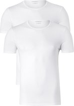 Emporio Armani T-shirts Pure Cotton (2-pack) - heren T-shirts O-hals - wit -  Maat: L