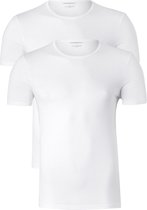 Emporio Armani T-shirts Pure Cotton (2-pack) - heren T-shirts O-hals - wit -  Maat: M