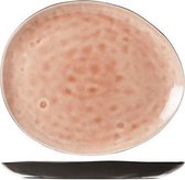 Streetfood Old-Pink Dinerbord - Ovaal - 27.5x23cm