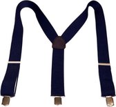Unisex 3 punts bretel donker blauw