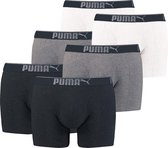 Puma Premium Sueded Cotton Onderbroek - Mannen - wit/grijs/zwart