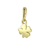 Silventi 132400299 Gouden Hangertje - Klaver - 4 x 4 mm - 14 Karaat - Bedel - Goud