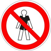Korte broek en t-shirt verboden bord - kunststof 100 mm