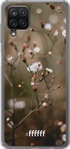 6F hoesje - geschikt voor Samsung Galaxy A12 - Transparant TPU Case - Flower Buds #ffffff