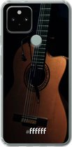 6F hoesje - geschikt voor Google Pixel 5 -  Transparant TPU Case - Guitar #ffffff