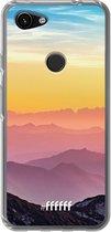 6F hoesje - geschikt voor Google Pixel 3a -  Transparant TPU Case - Golden Hour #ffffff