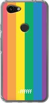 6F hoesje - geschikt voor Google Pixel 3a -  Transparant TPU Case - #LGBT #ffffff