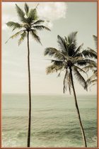 JUNIQE - Poster met kunststof lijst Sea Breeze -40x60 /Groen