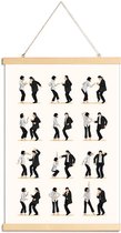 JUNIQE - Posterhanger Pulpfiction 2 -40x60 /Ivoor & Zwart