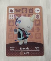 Amiibo animal crossing new horizons origineel Eu Rhonda 154 kaart