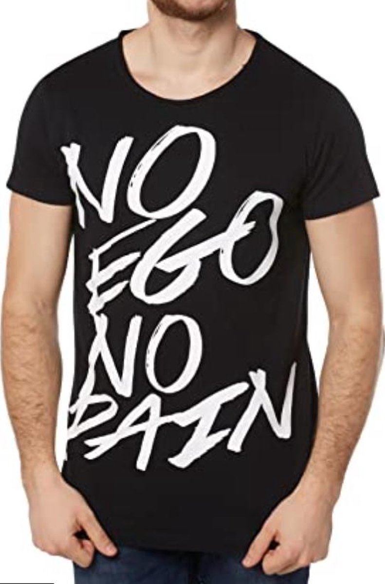 Tigha No Ego MSN Tshirt - Zwart - Maat XL