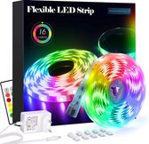 5M flexibele LED strip - 16 kleuren - Dimbaar - Met afstandsbediening