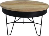 Deco4yourhome® - Salontafel - Mud Black - Mangohout