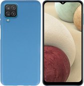 Bestcases 2.0mm Dikke Fashion Telefoonhoesje - Samsung Galaxy A12 Hoesje - Samsung Galaxy A12 Case - Galaxy A12 Backcover - Navy