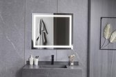 Bella Mirror - Spiegel met verlichting – Badkamerspiegel – Antivocht – Anticondens – Ledverlichting – Frameloos - 70 x 120 cm