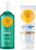 Bondi Sands - Parfumvrij SPF 50+ 150 ml en After Sun Aloë Vera 150 ml