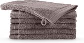 Bamatex Home Textiles - Collectie Emotion - Washandje - BROWN - set van 6 stuks - Egeïsche gekamde katoen - 540 g/m2