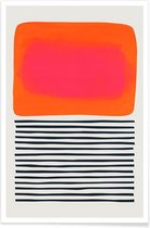 JUNIQE - Poster Sunset Ripples -13x18 /Oranje & Roze