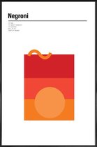 JUNIQE - Poster in kunststof lijst Negroni - minimalistisch -30x45