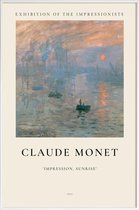 JUNIQE - Poster in kunststof lijst Monet - Impression, soleil levant