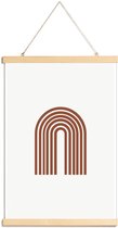 JUNIQE - Posterhanger Rainbow -20x30 /Bruin & Ivoor