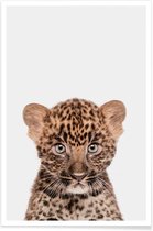 JUNIQE - Poster Leopard -20x30 /Bruin