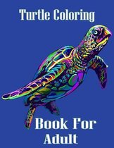 Turtle Coloring Book For Adult