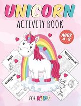 Unicorn Activity Book For Kids Ages 4-8