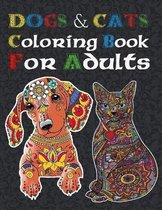 Dogs And Cats Coloring book for Adults