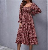MKL - Robe d'été pour femme - Imprimé floral Couleur noir rose - Mode  française -... | bol.com