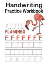 Handwriting Practice Workbook Cute Flamingo