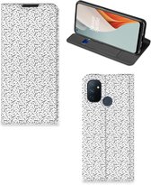 Telefoon Hoesje OnePlus Nord N100 Flipcase Stripes Dots