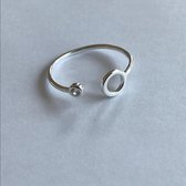 Ring Spot - 925 Sterling Zilver - verstelbaar