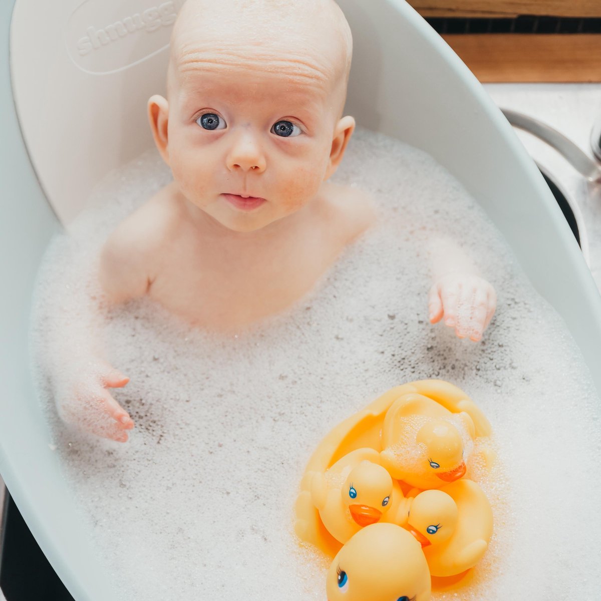 Playgro Badeendjes Familie – badeend - badeendjes - Volledig Afgesloten - Schimmelvrij - waterspeelgoed baby - Waterspeelgoed Peuters Mama eend en 3 eendjes - BPA vrij — afbeelding 10