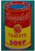 Andy Warhol Tomato Soup Poster 1 - 20x25cm Canvas - Mulit-color