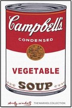Andy Warhol Vegetable Soup Poster - 21x30cm Canvas - Multi-color