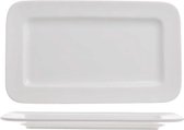 Winston Wit Dinerbord - Plat - 21x12,6cm - Rechthoekig