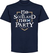 No Scotland No Party T-Shirt - Navy - 4XL