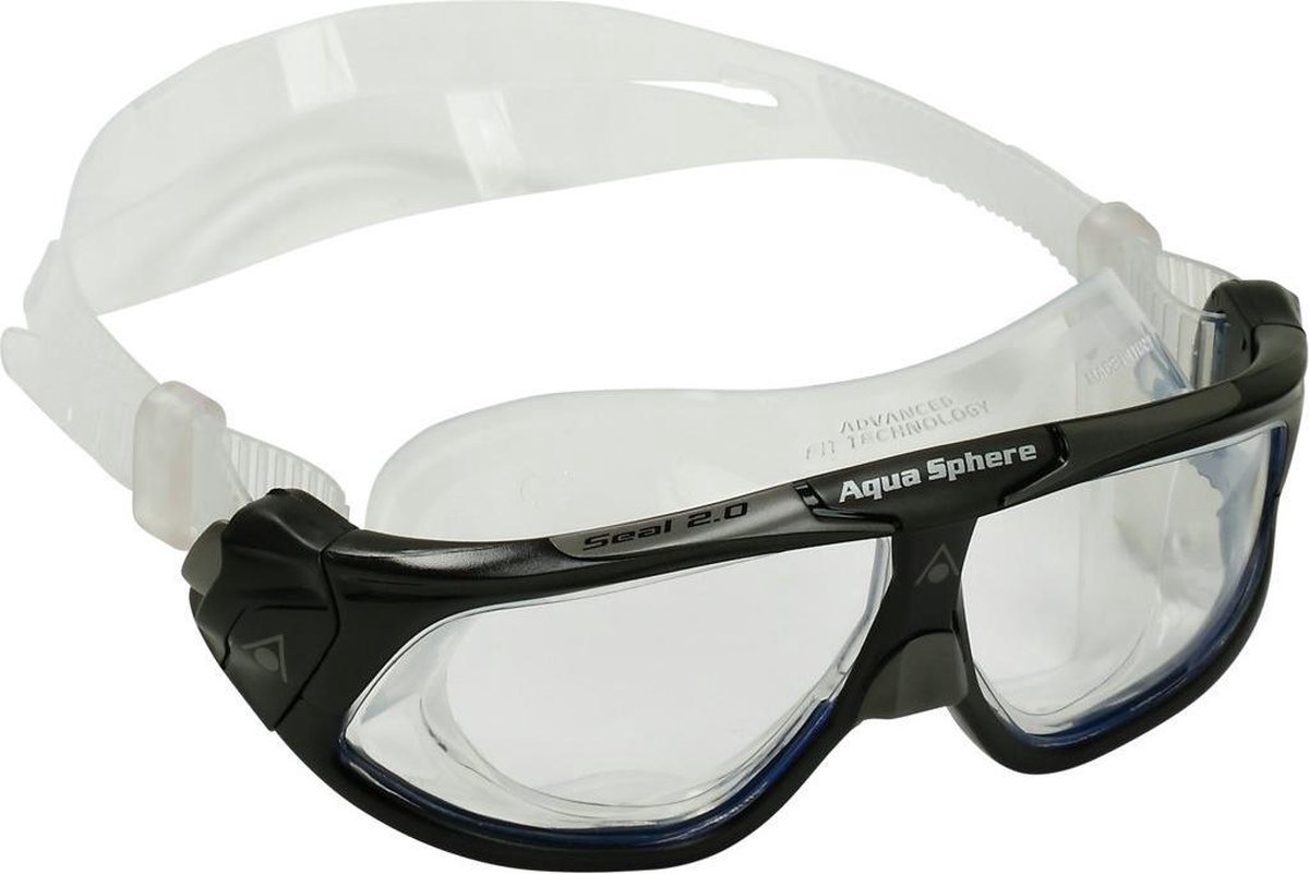 Aqua Sphere Seal 2.0 zwembril-beginners. -UV-bescherming-anti condens-grijze glazen 