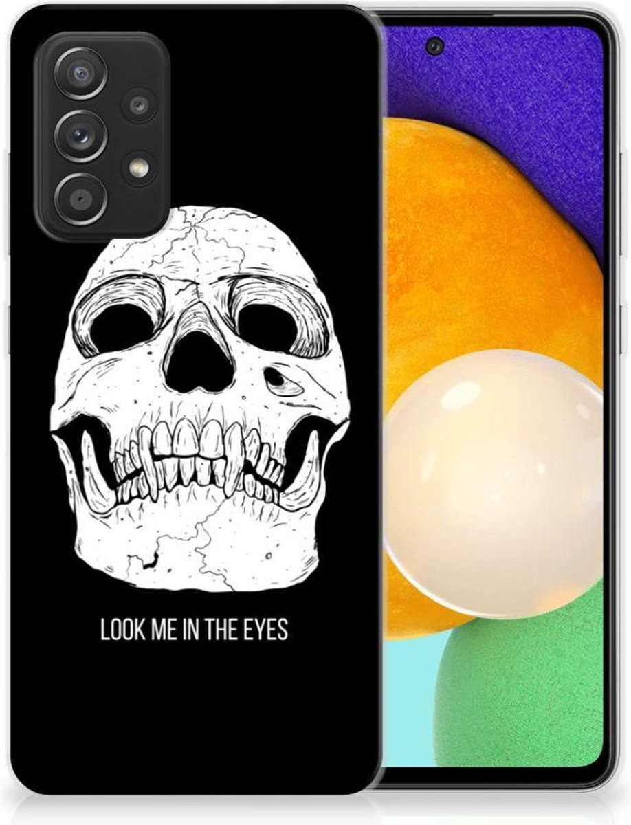 Silicone Back Case Samsung Galaxy A52 (5G/4G) Skull Eyes